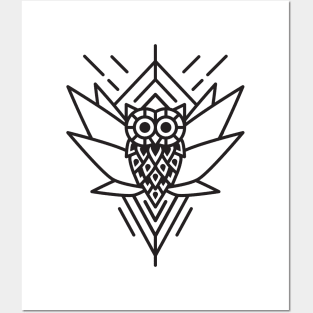 Owl Minimal Posters and Art